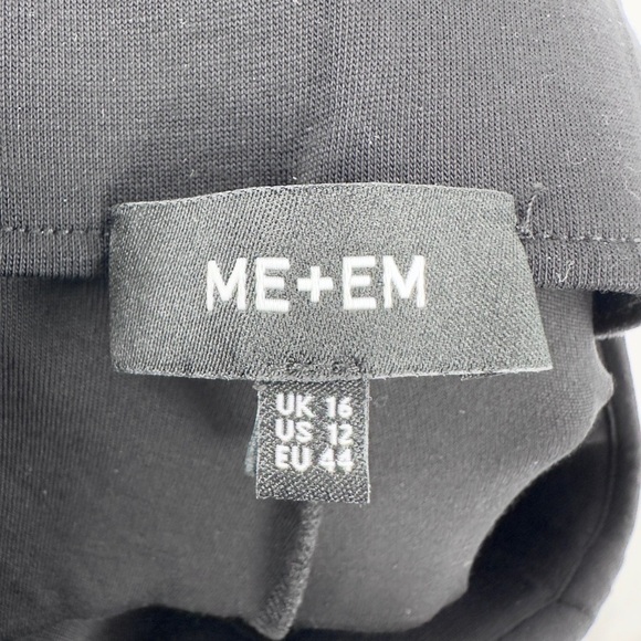 ME+EM Interlock Pleated Sweatpant Joggers Womens 12 High Rise Pockets Comfy - Picture 5 of 11